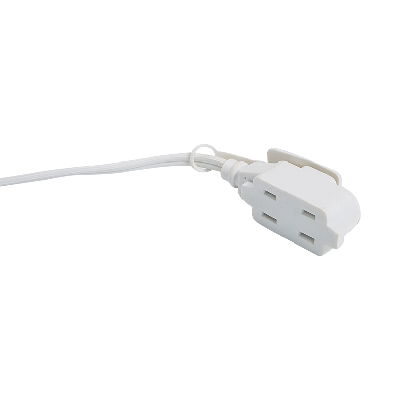 American Indoor Extension Cord with two plugs without earth