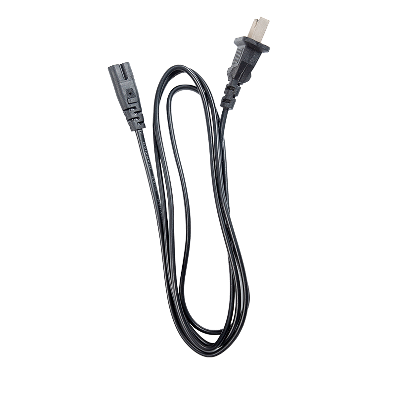 US 2 pin plug power cord