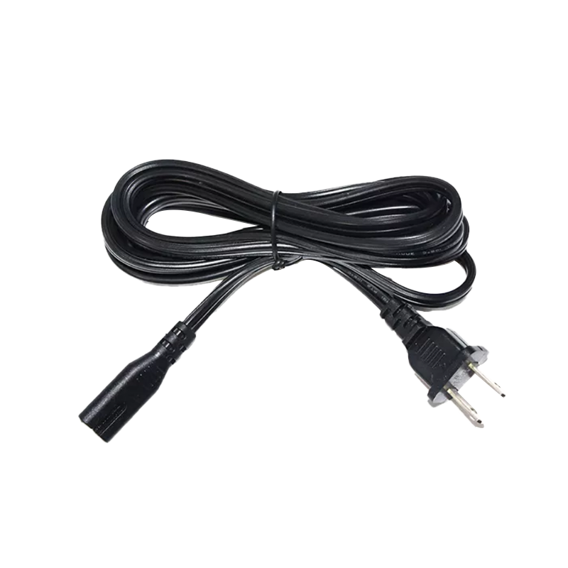 US 2 pin plug power cord